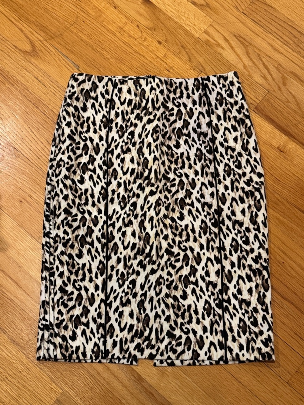White House Black Market Animal Print Leopard Pencil Skirt Size 6